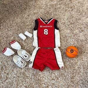 American girl basketball outfit